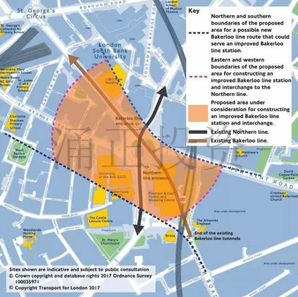 伦敦东南未来十年，房产投资热点就在Bakerloo线延伸工程上
