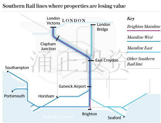 英国铁路沿线的周边房价也不是都涨！