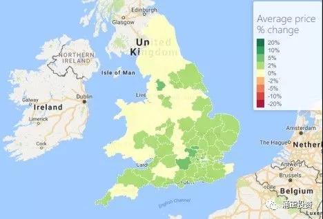 2017年3月到9月（半年）英格兰和威尔士房产价格变化情况