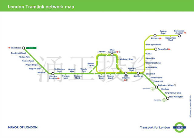 伦敦西南部有轨电车延长计划成型，有些热点需注意！